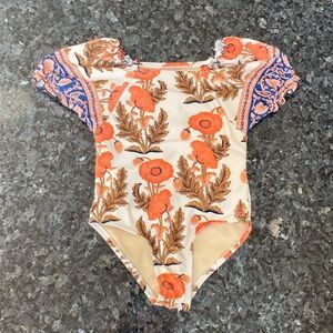 Pink Chicken size 4t bathing suit. Like new!